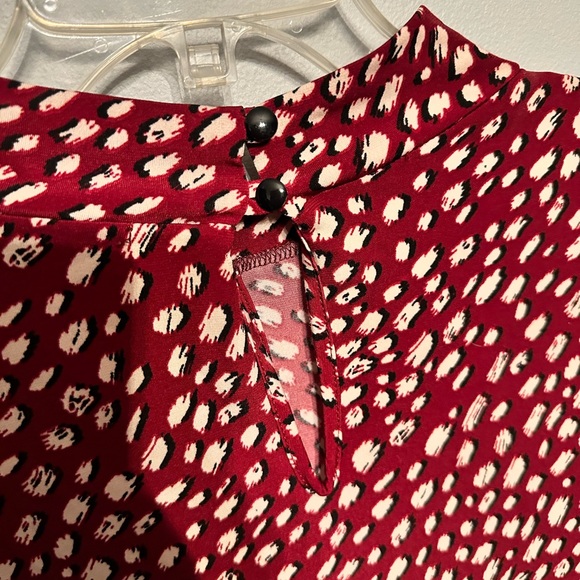 Beacon Dark Red Long Sleeve Key Hole top XXL - Picture 4 of 6